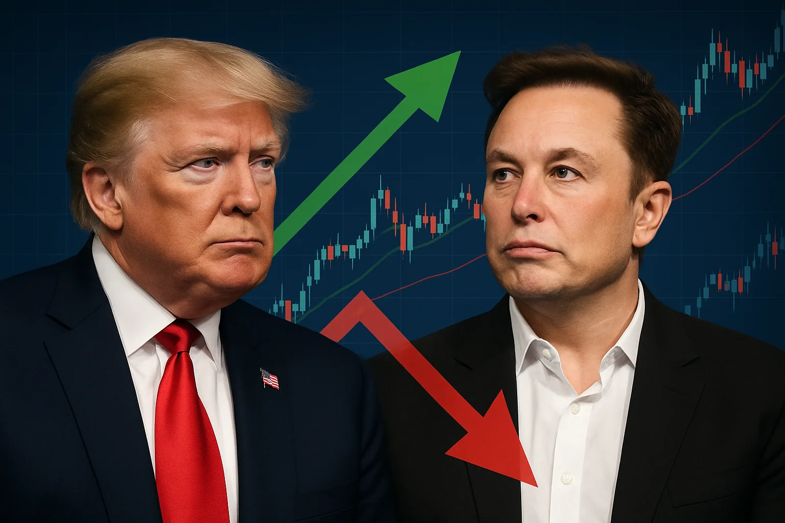Elon musk and Donald trump