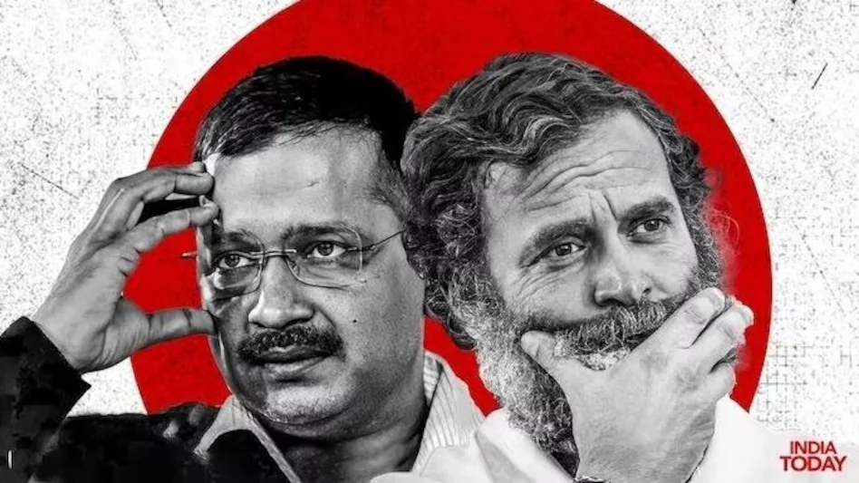 इंडिया ब्लॉक-Arvind Kejriwal & Rahul Gandhi
